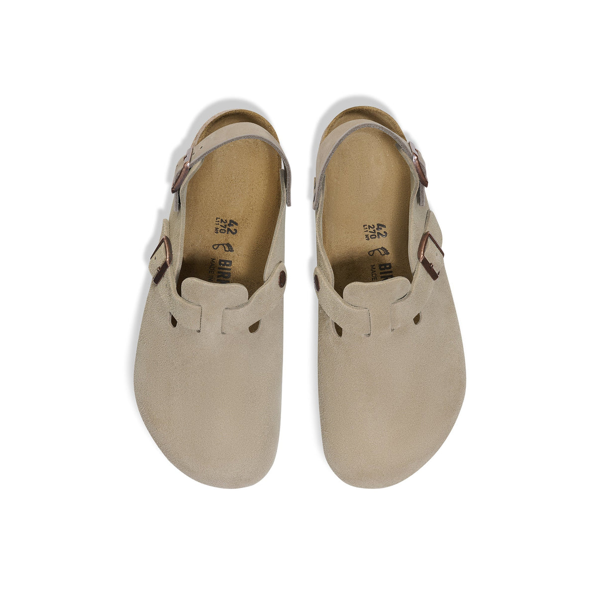 Birkenstock Mens Tokio Taupe Suede Sandals
